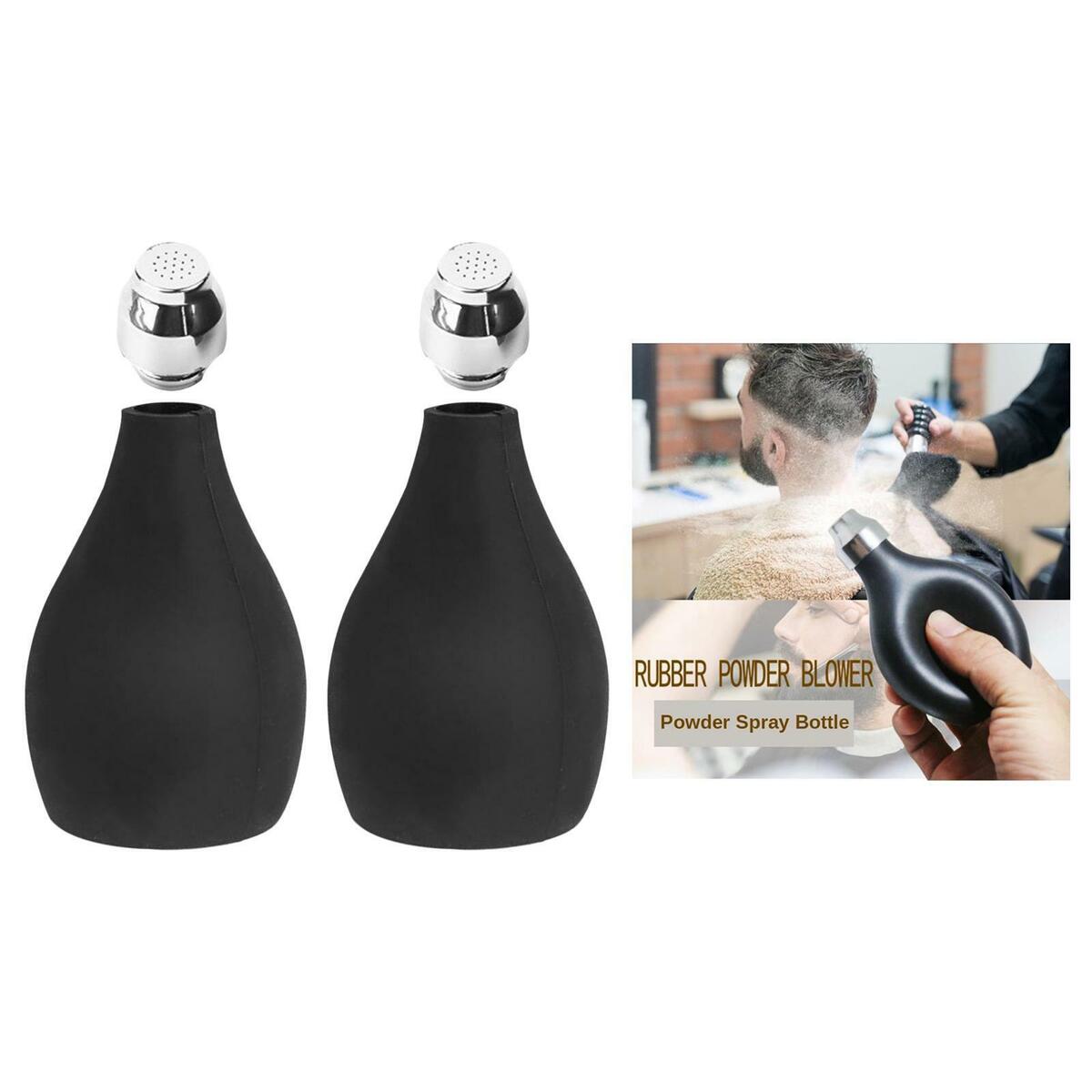 2x Talc   Blower Dispenser   Spray Bottle Barber Talcum Styling