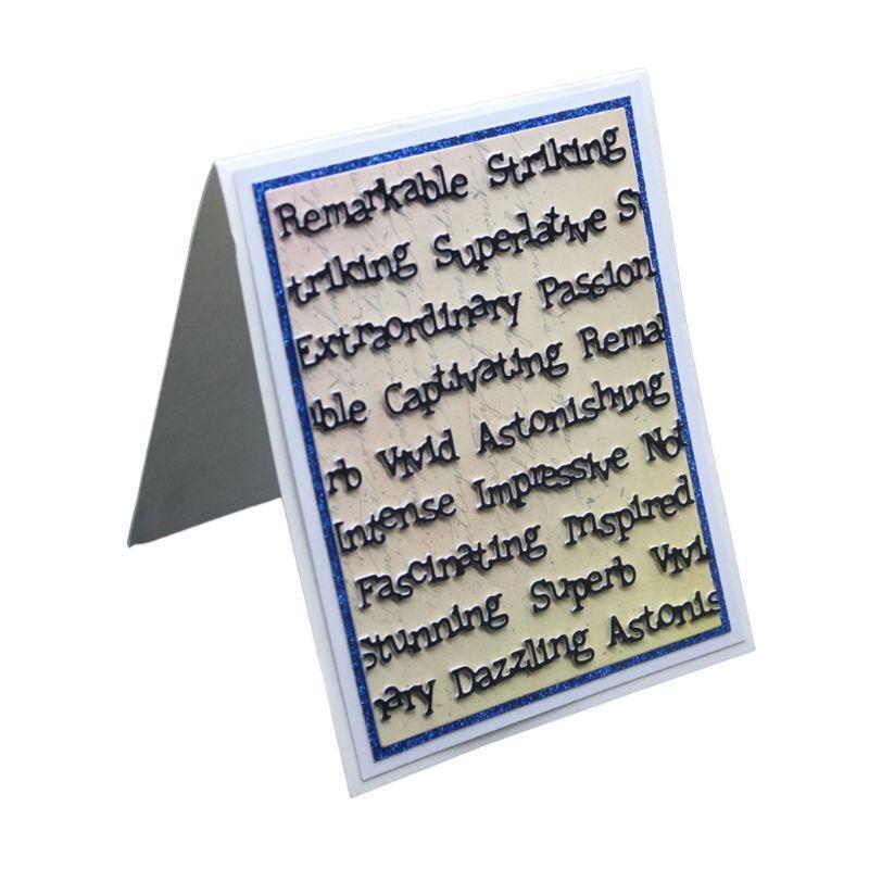 Letter Metal Cutting Dies Stencil DIY Scrapbooking Album Stamp Paper Card Craft