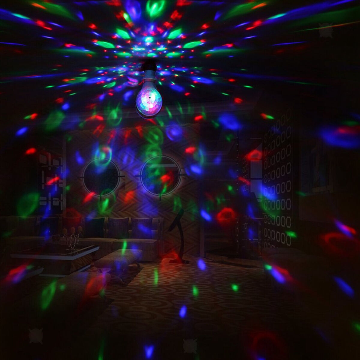 Ball Light Strobe Lights for Parties-6W E27 RGB Multicolor Led Party