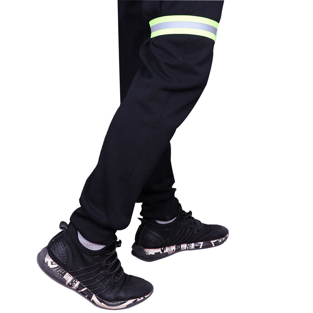 2x Night Reflective Bike Safety Armband Outdoor Sports Arm Strap (Green)