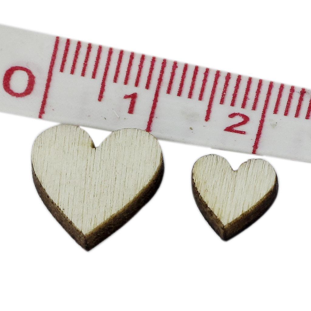 250 Pieces Assorted Sizes Shapes Natural Wood Pieces for Cardmaking Scrapbooking