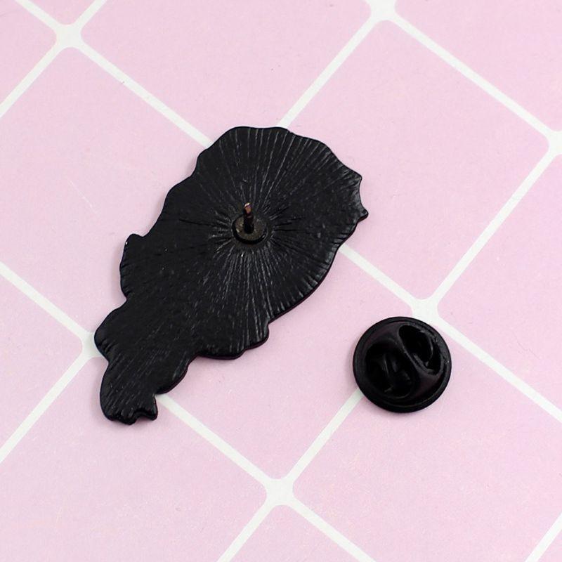 Edgar Allan Poe Enamel Lapel Pin Multiple Eyes Old Man Head Scarf Brooch Jewelry