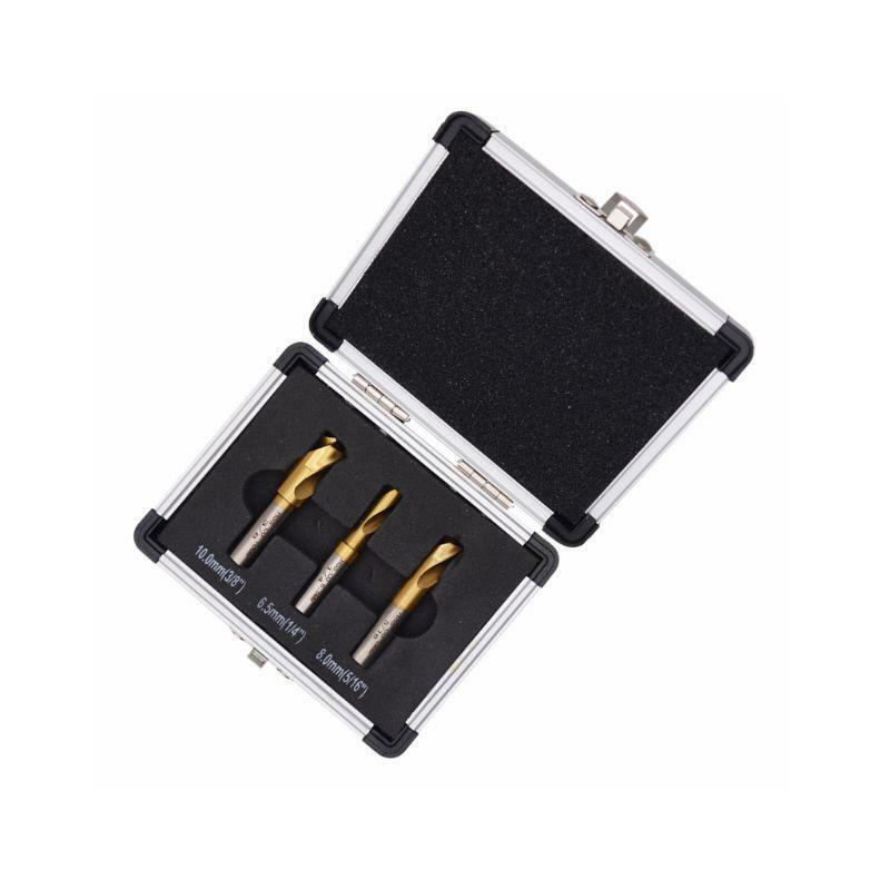 3pcs HSS CO Titanium Spot Weld Cutter Welding Drill Bit High Speed Steel Shaft