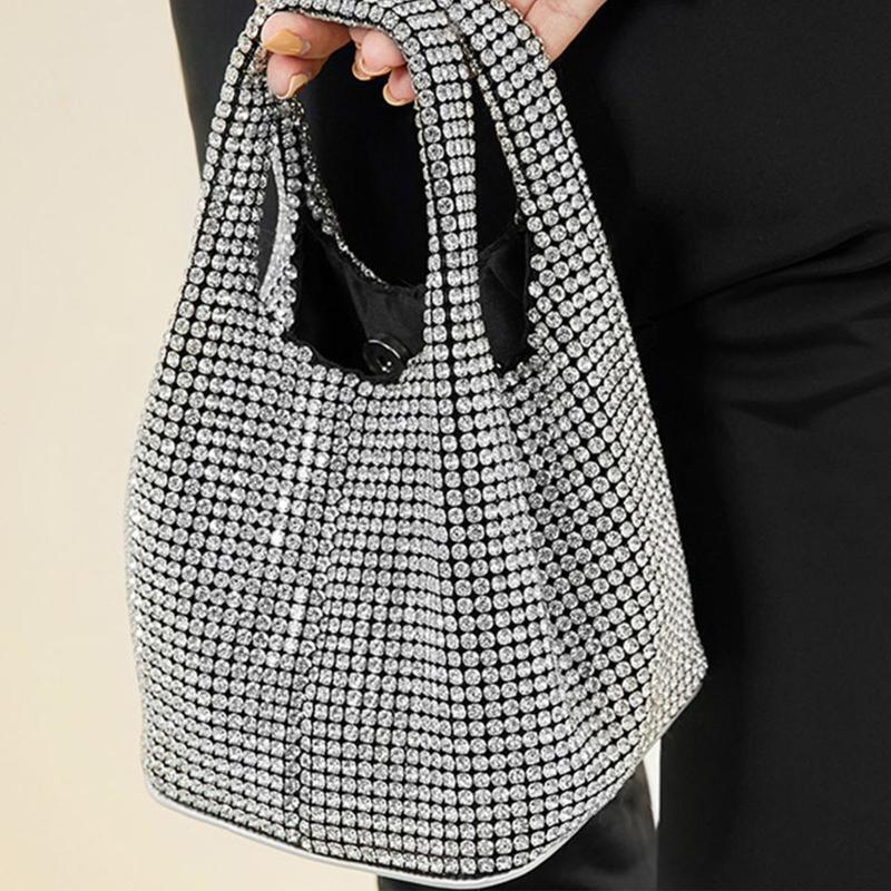 Glitter Rhinestone Evening Bag Fashion Top Handle Bags Cocktail Party Clutch