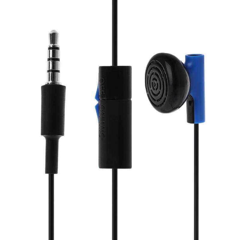 Gamepad Headset With Microphone Earpiece For PS4 Controller Earphones Earbuds
