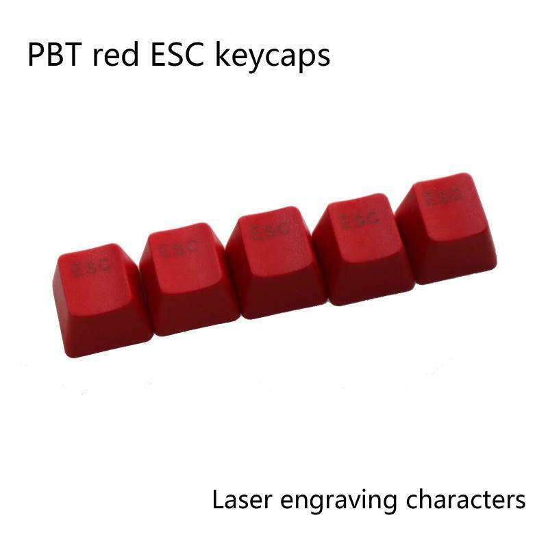 Red ESC Mechanical Keyboard Keycap PBT Personality R4 Keycap Light Transmission