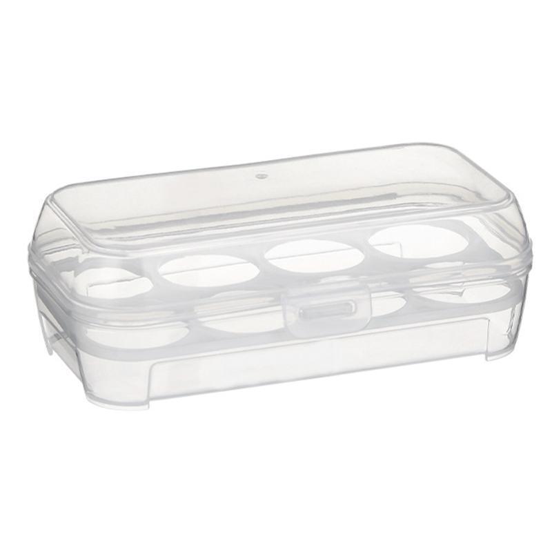 Transparent 8 Grids Travel Beauty Powder Puff Storage Box Makeup Egg Drying Case