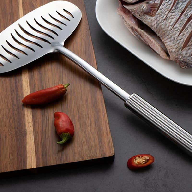 Fish Spatula with Long Handle Slotted Spatula Professional Easier For Flipping