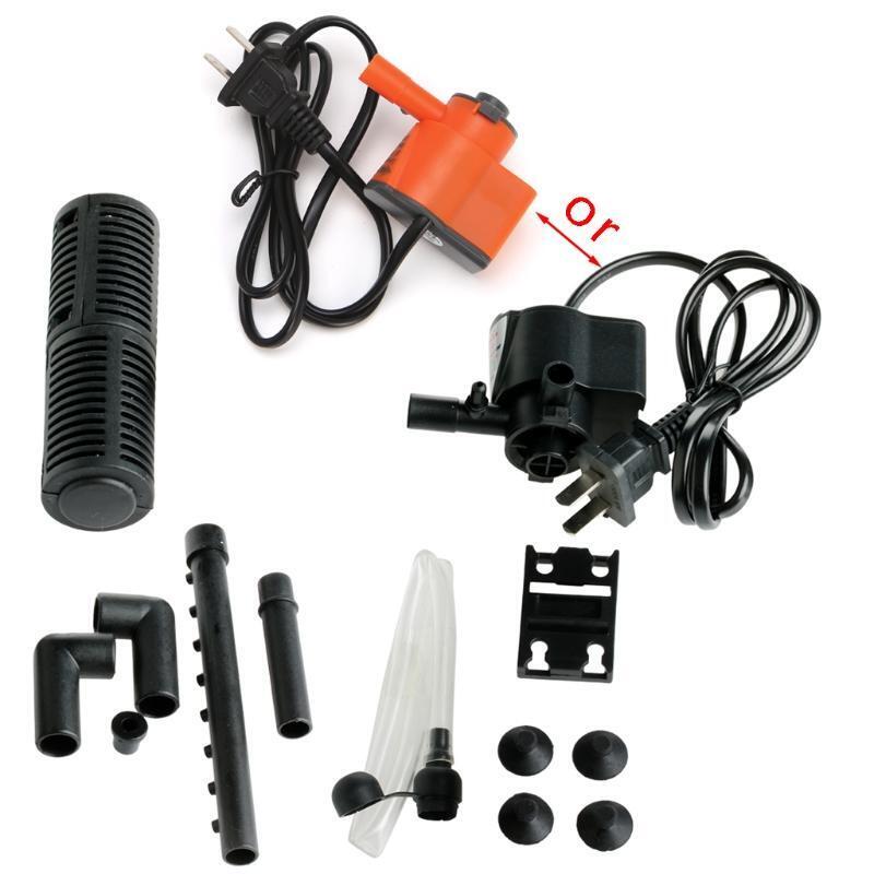 US Mini 3 in 1 Aquarium Internal Filter Fish Tank Submersible Pump Spray 5W