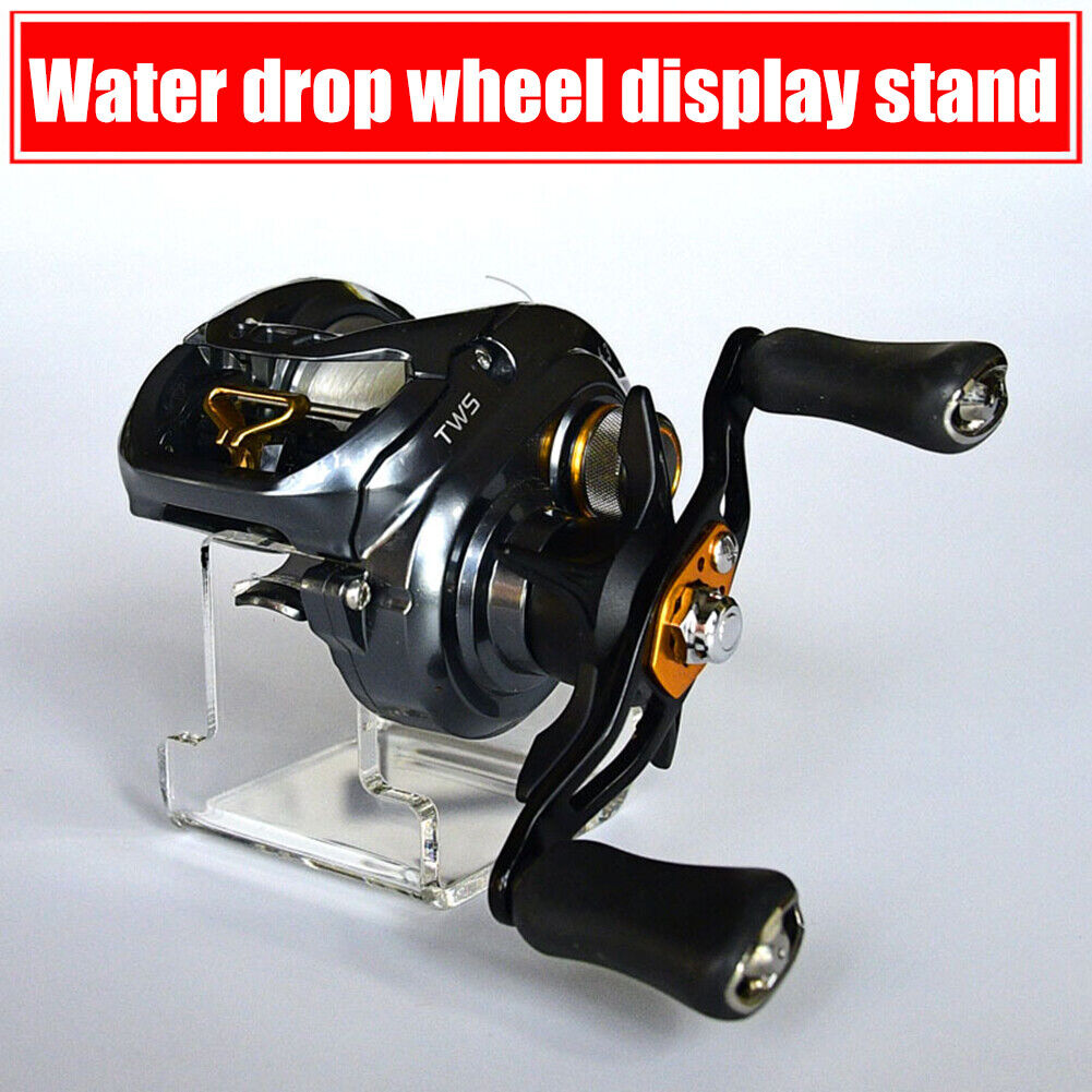 Fishing Baitcasting Reel Display Stand Holder (Water Drop Round Frame)