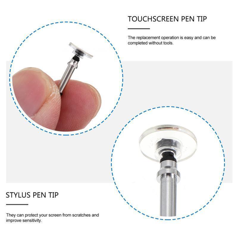 12pcs Replacement Disc Tips, High Precision Fine Point Round Disk for Stylus Pen