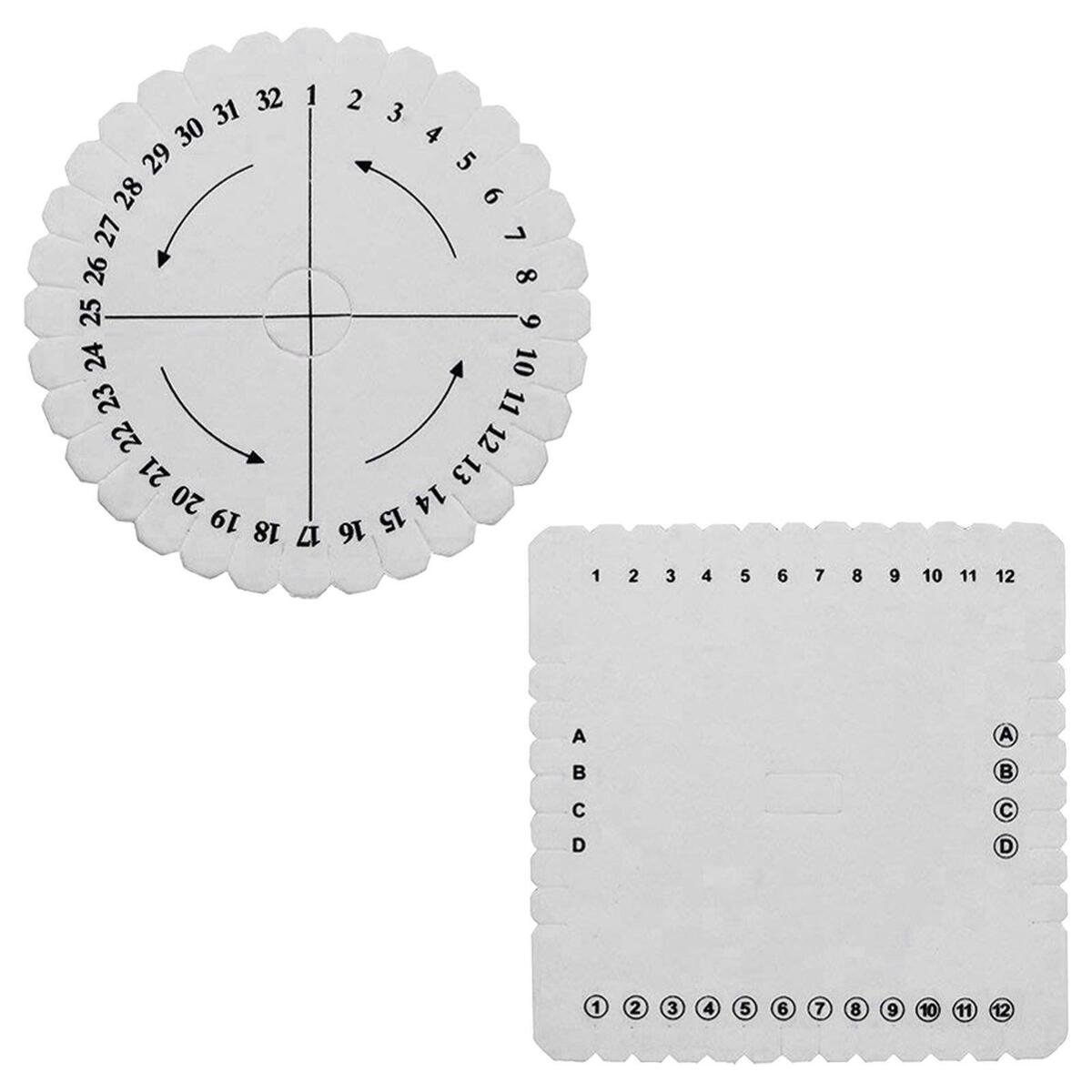 4x Kumihimo Beading Cord Disc Braided Plate DIY Bracelet Jewelry Loom Board
