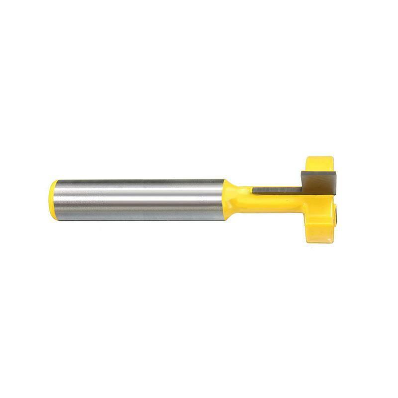 3/8'' T-Slot Cutter 1/4'' Shank Steel Handle Milling Woodworking Router Bit