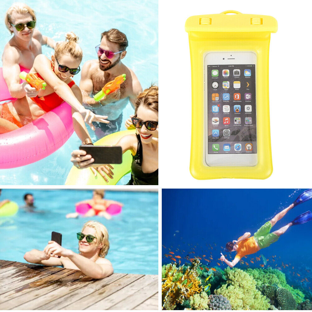 Waterproof Phone Case Underwater Touch Screen Mobile Phone Bags (Yellow)