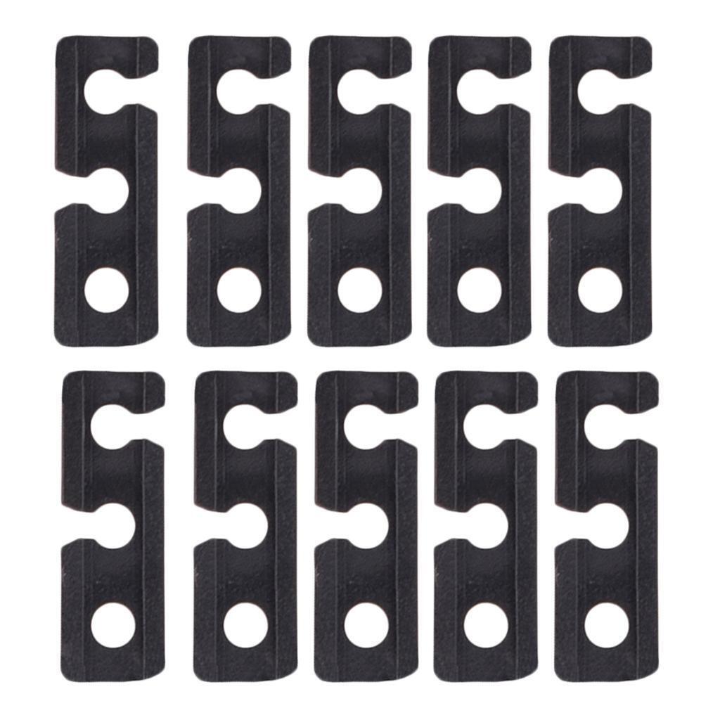 10 Pieces Rectangle Nylon Plastic Awnings Tent Guy Line Tighteners Camping