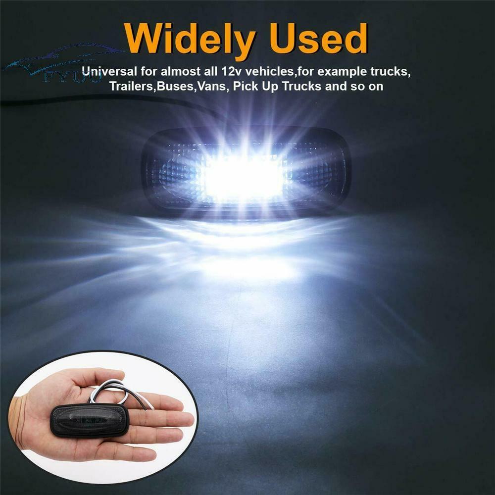 4 x Smoked Lens Amber+Red LED Fender Side Marker Light For 2003-08 Ram 2500 3500