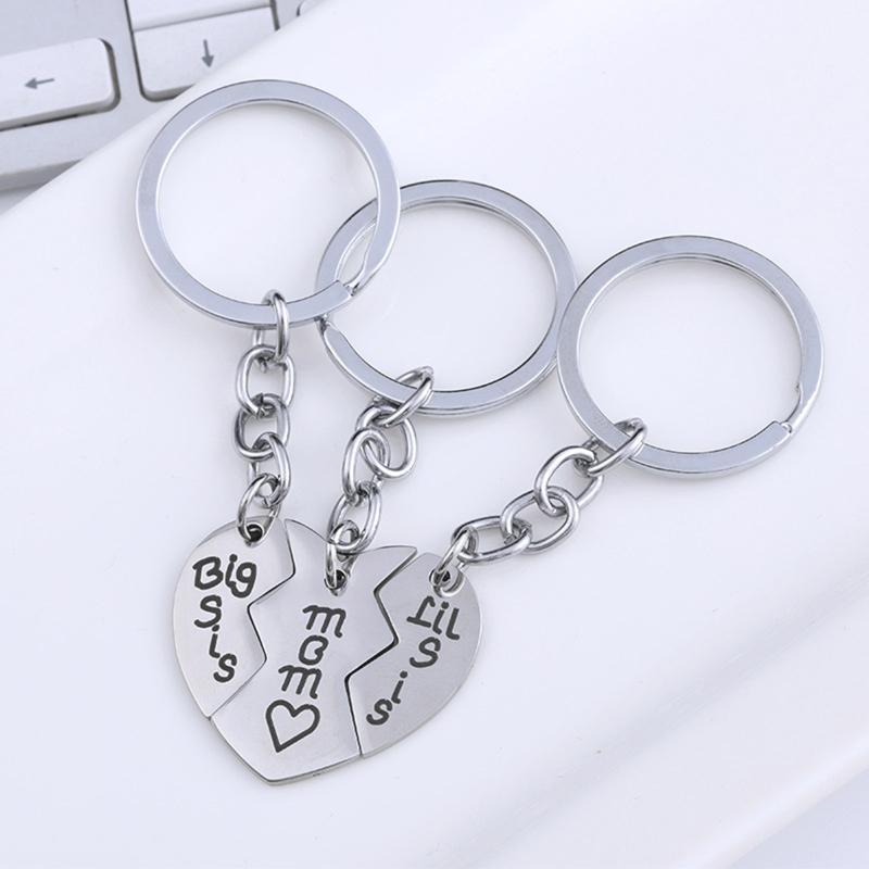 3Pcs/set Mom Keychain Mothers Day Gifts from Daughter for Christmas Family Gift