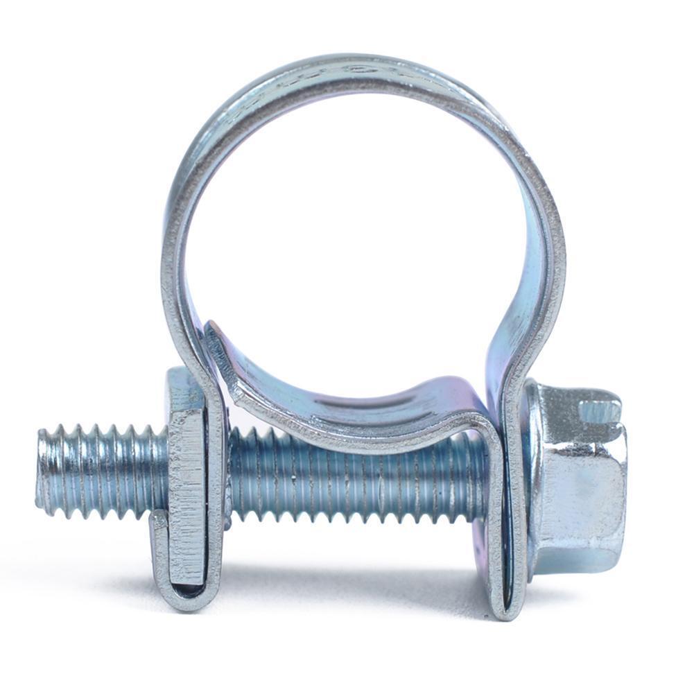 10pcs Carbon Steel Mini Fuel Injection Hose Clamps for Fuel Pipe (13-15mm)