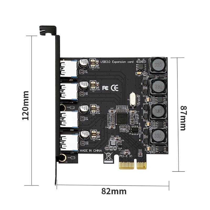 USB3.0 PCI Express Card USB PCIE Expansion Card Adapter PCI-E USB 3.0 4 Port