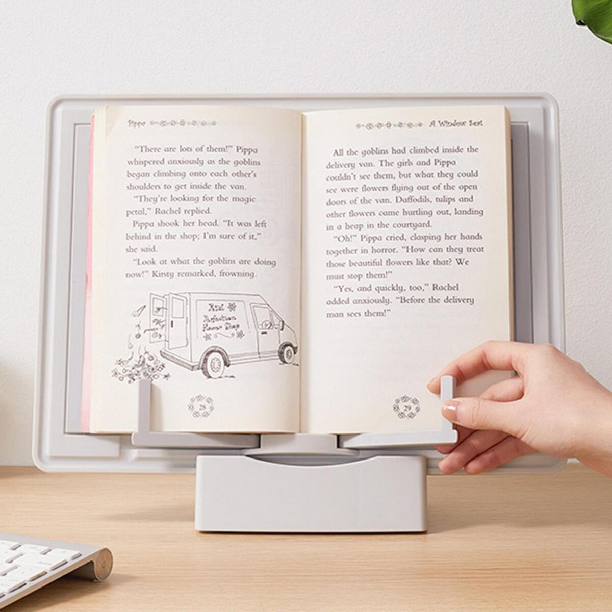 Reading Book Holder Multifunctional Desk Organizer Adjustable Bookstand