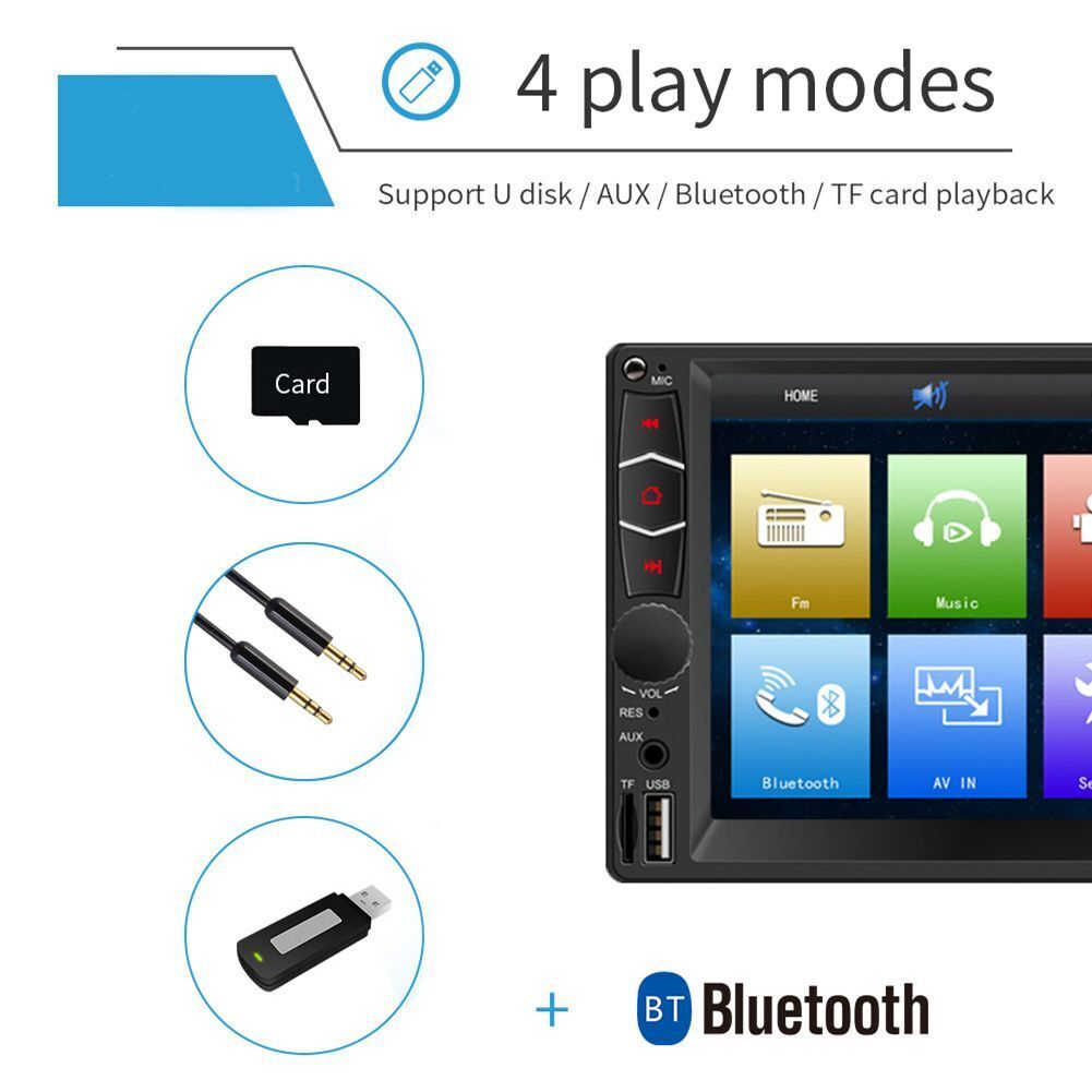 Touch Screen In-dash Audio Head Unit Car MP5 Player Bluetooth Car Stereo Radio
