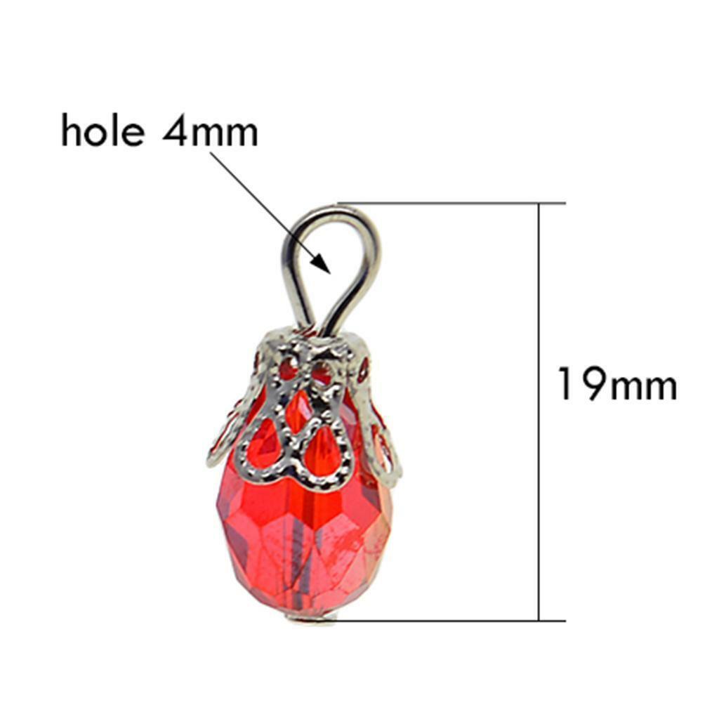 100pcs  Bead Charms Floral Pendants Jewelry Making Necklace
