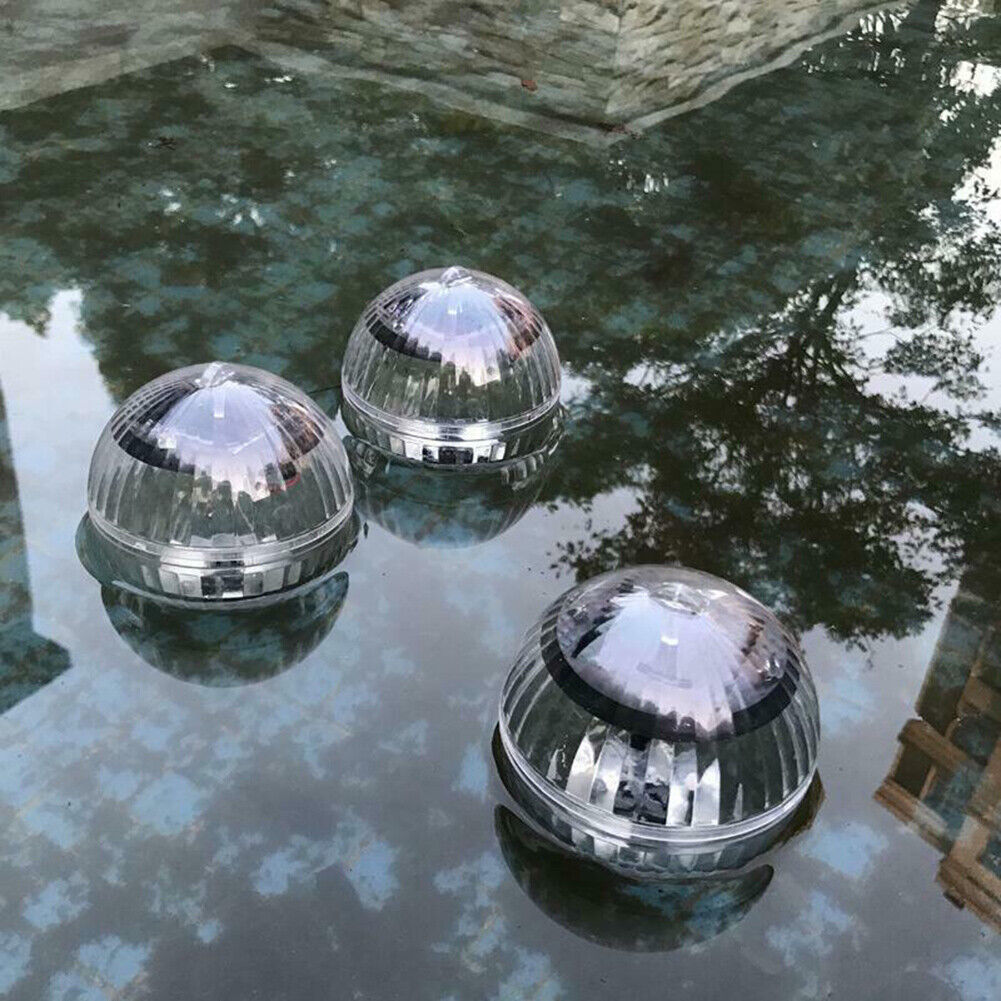 LED Solar Water Drift Lights Colorful Waterproof Pond Floating Decor Light