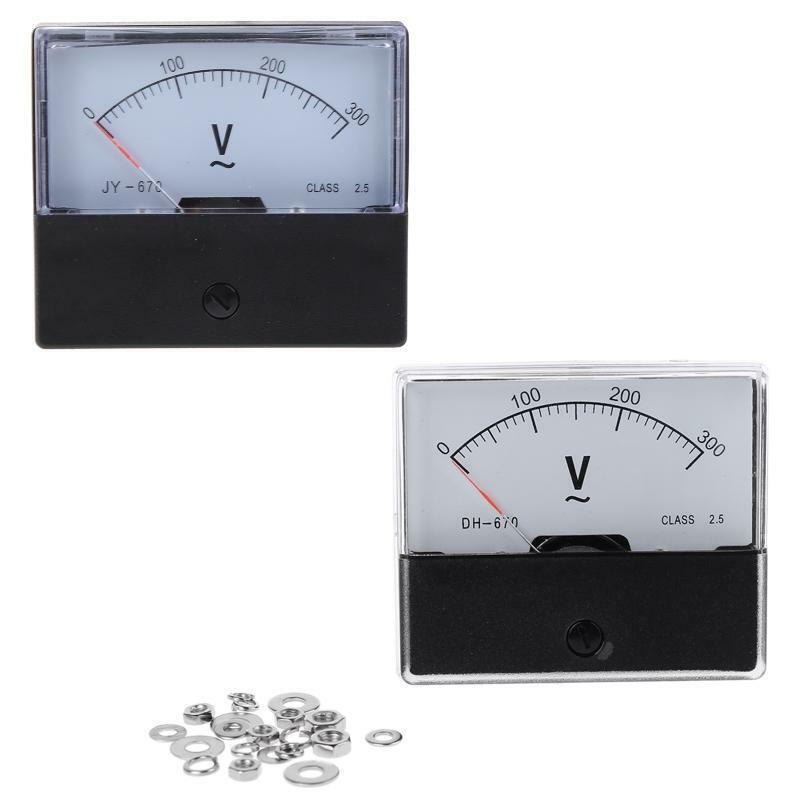 AC 0-300V Analog Panel Meter Voltmeter DH-670 Voltage Gauge Panel Volt Meter