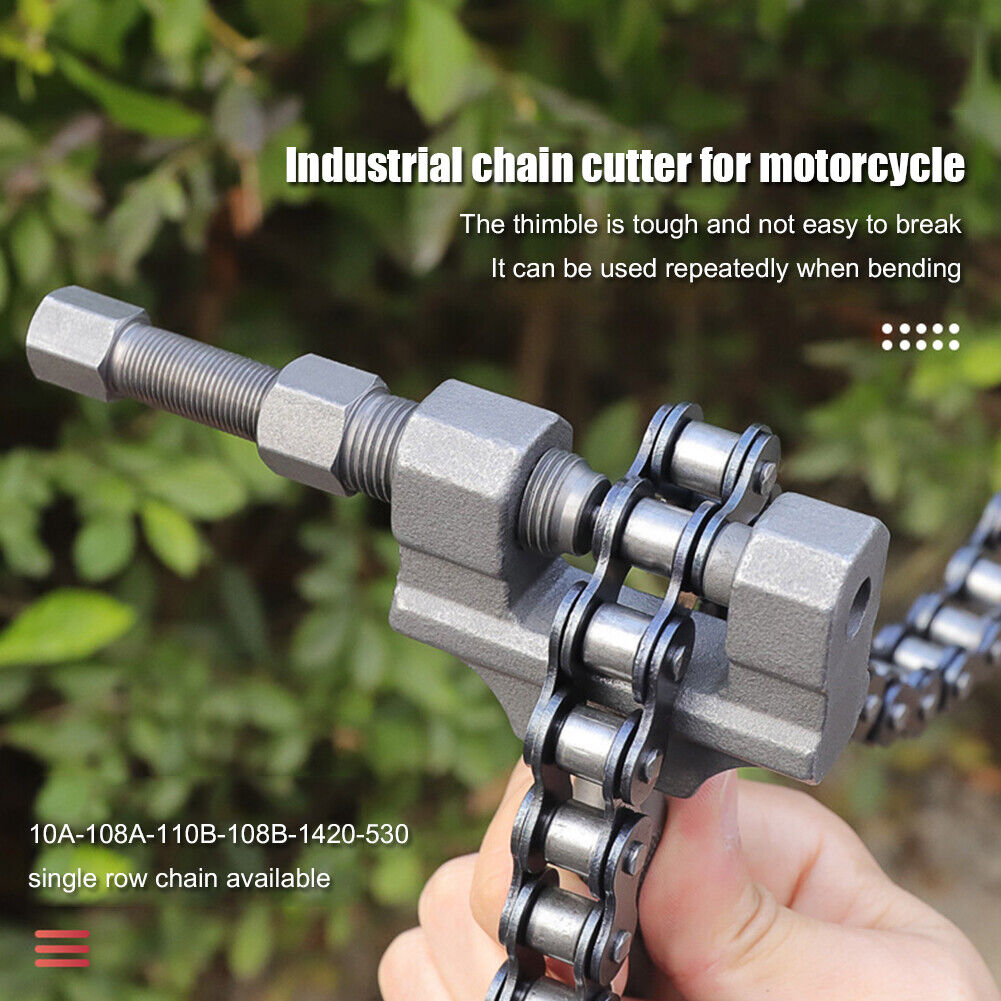 Motorcycle Chain Breaker Link Removal Splitter Chain Cutter Riveting Tool