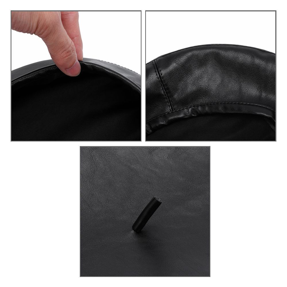 Hat Faux Leather Berets Black Leather Hat Women Beret Hat Berets for Women