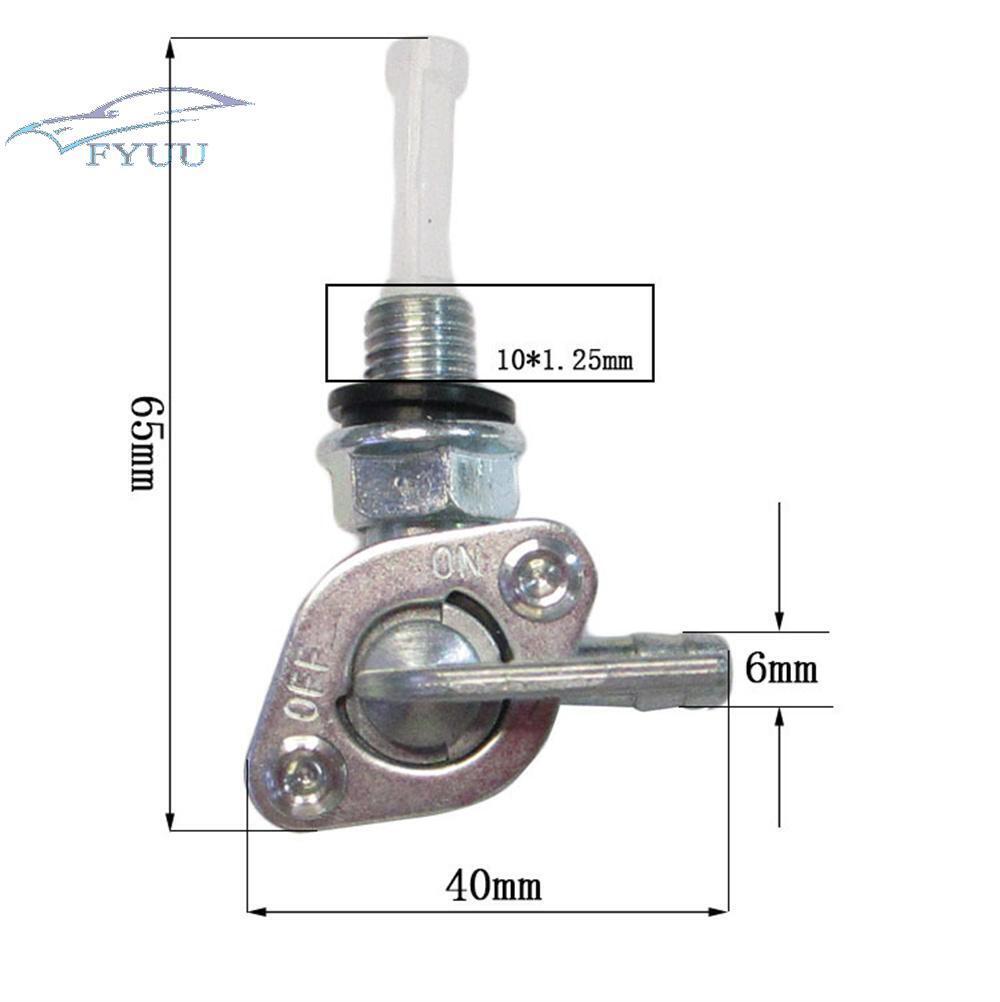 Fuel Tank Tap Filter Petcock Switch For 168f-192f Gasoline Engine Dirt Bike ATV