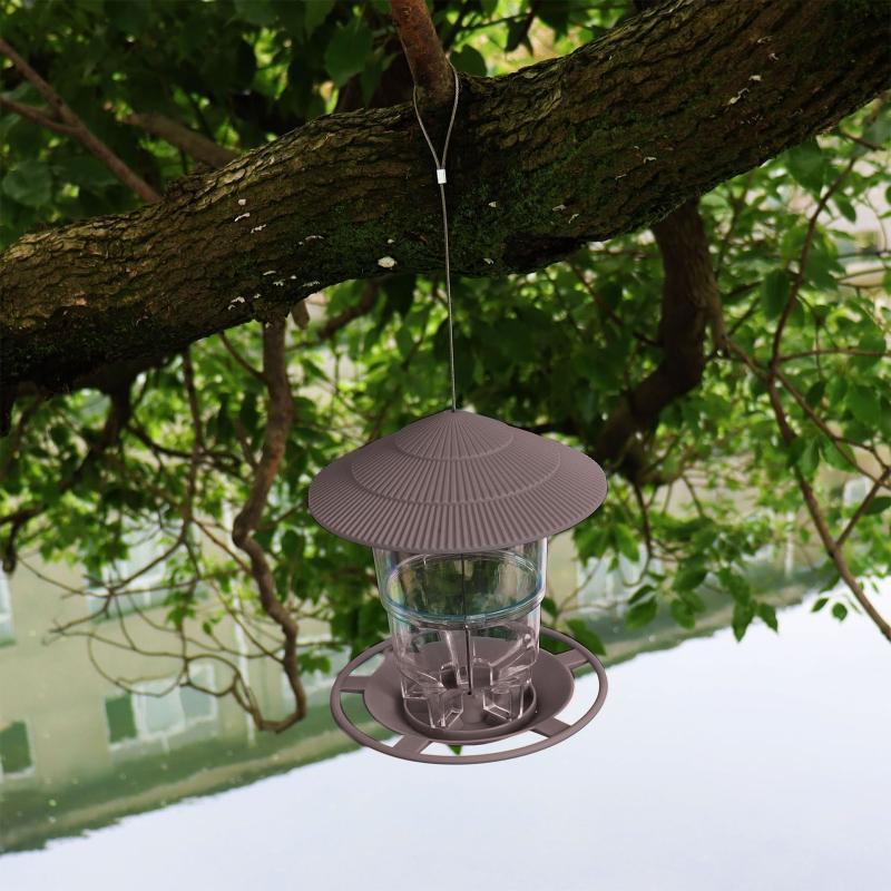 Bird Feeders Foldable Plastic Weatherproof Garden Decoration for Bird Watchers