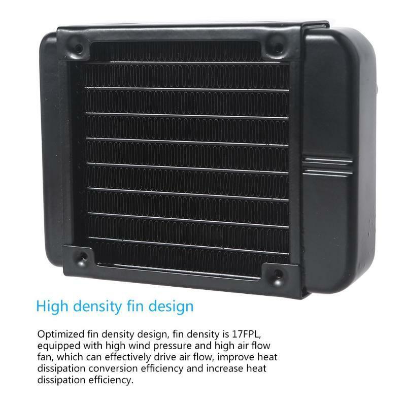 1/4" Pure Aluminum 8 Pipe Heat Exchanger Radiator for Computer PC CPU CO2 Water