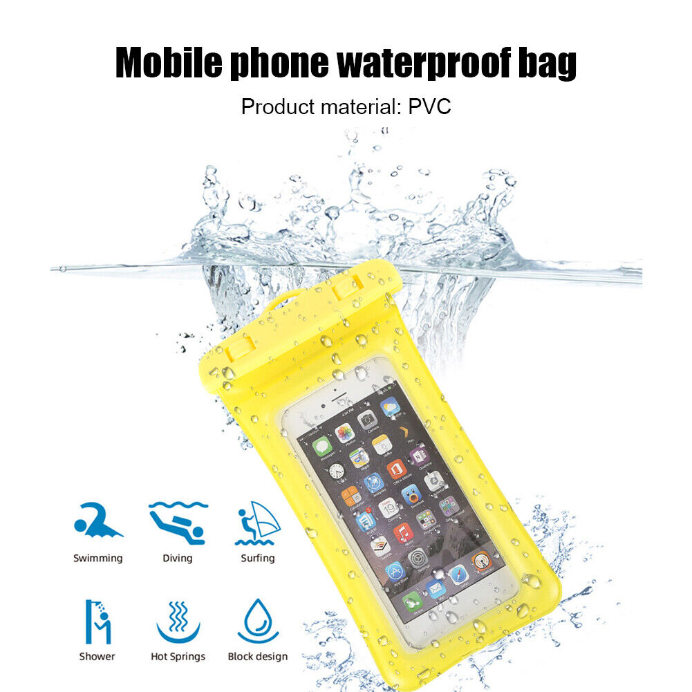 Waterproof Phone Case Underwater Touch Screen Mobile Phone Bags (Yellow)