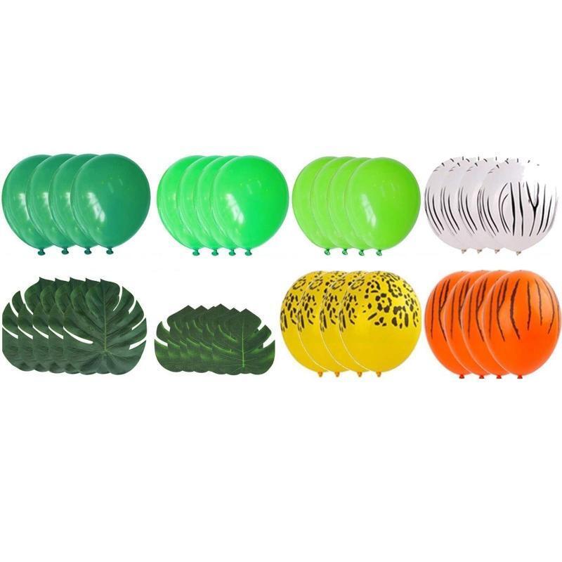 Jungle Wild Animal Theme Party Balloon Garland Kit 151 Pack With Animal Balloon