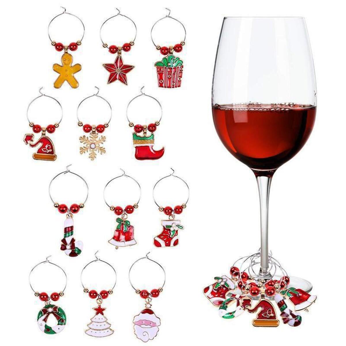 50x Enamel Christmas Charms Pendant Snowman for   Making Necklace