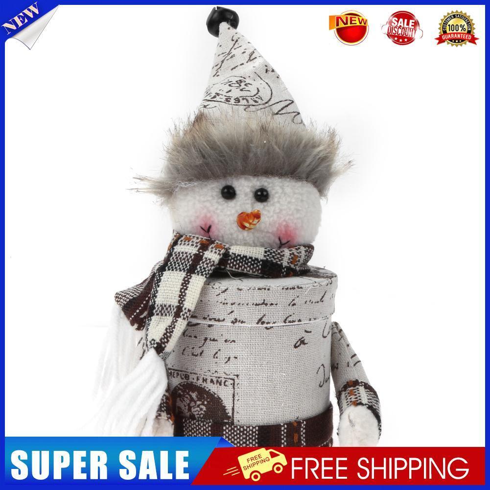 Cartoon Christmas Gift Box Candy Jar Bottle Christmas Decoration (Snowman)