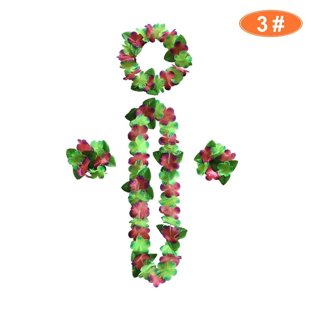 Hawaiian Leis Hanging  Flower Necklace for  Graduation