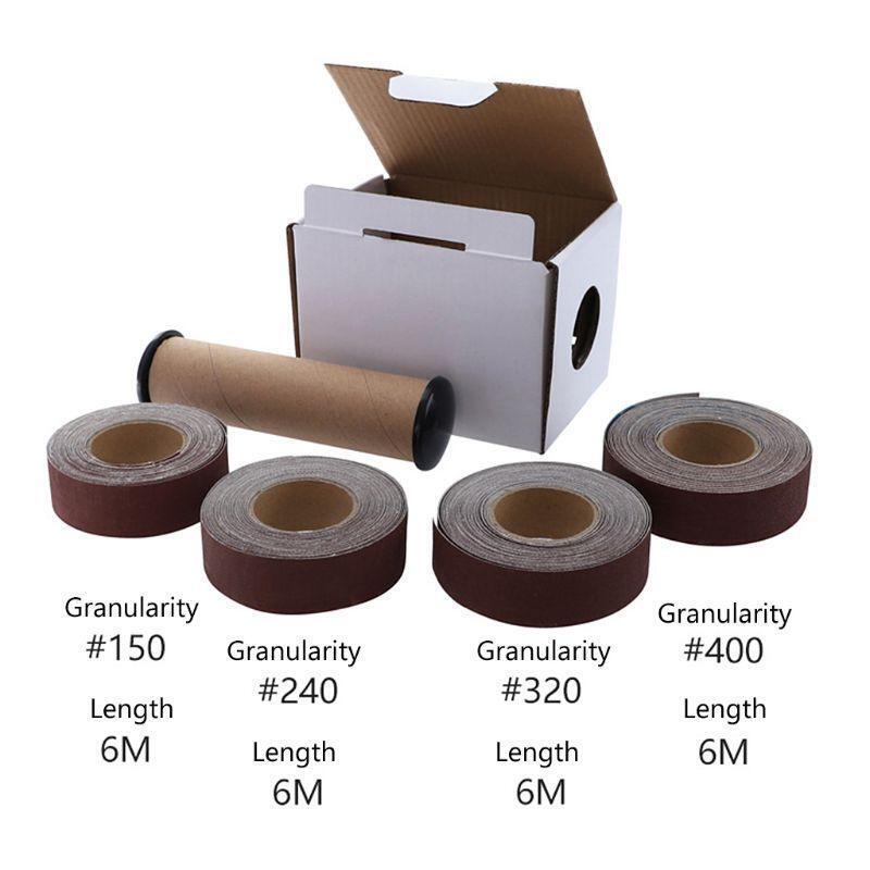 6 Meter 150-400 Grit Emery Cloth Roll Polishing Sandpaper for Grinding Tools