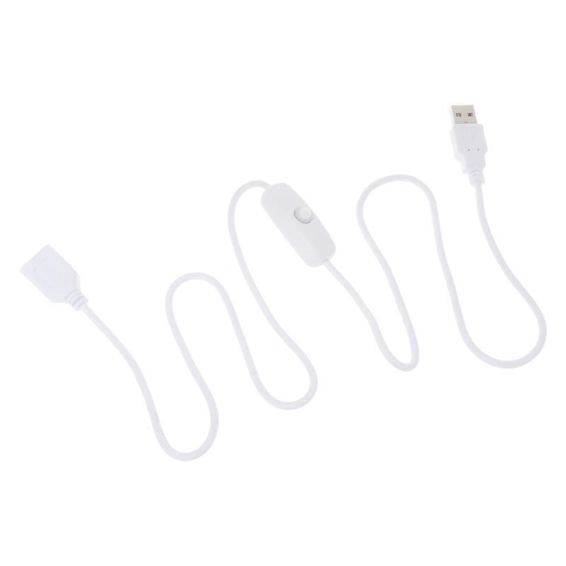 USB Splitter Cable Male to Female USB Cable with On/Off Switch Power Supply Cord