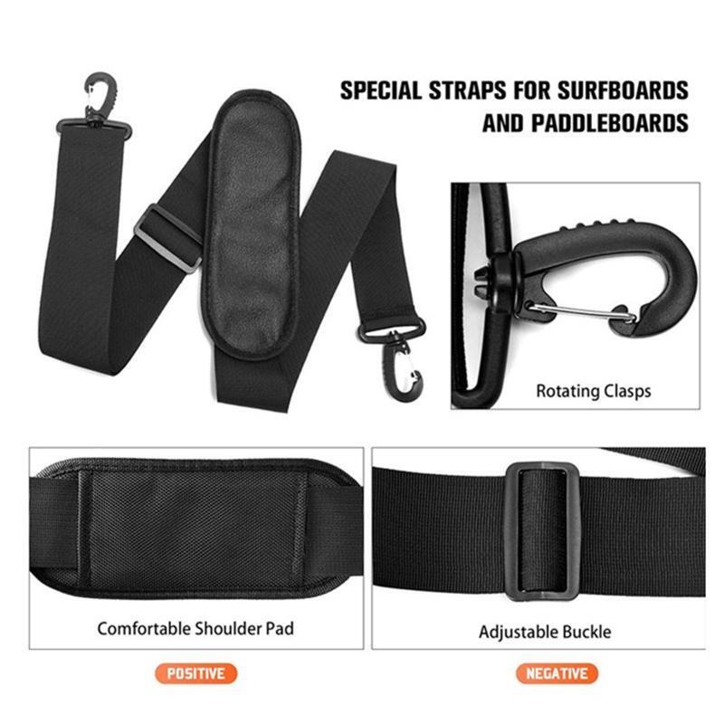 Portable Shoulder Strap Heavy Duty Nylon Webbing Carrying Strap for Paddleboards
