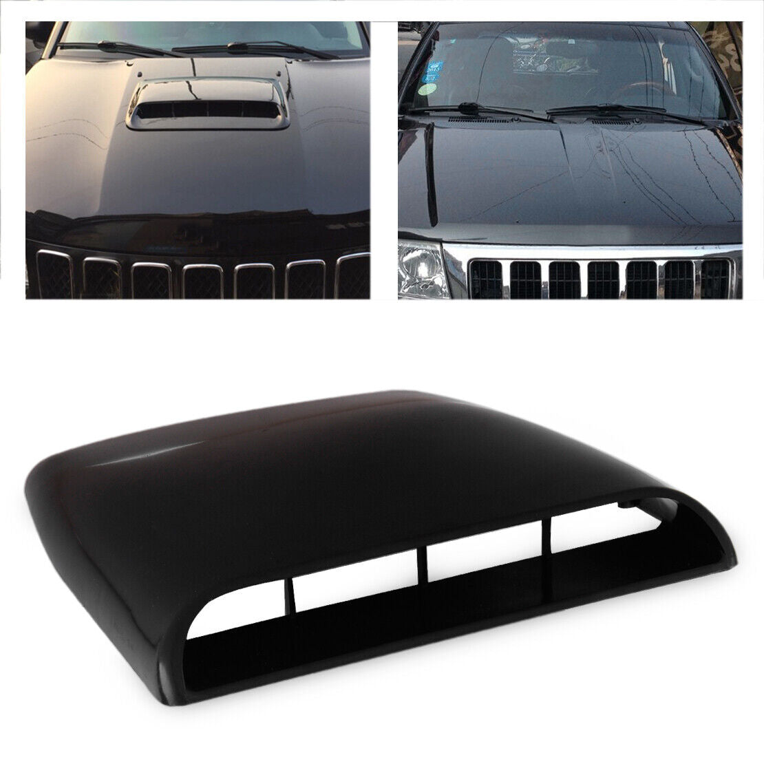 10" Car SUV Air Flow Intake Hood Scoop Vent Bonnet Decorative Cover Decor Li