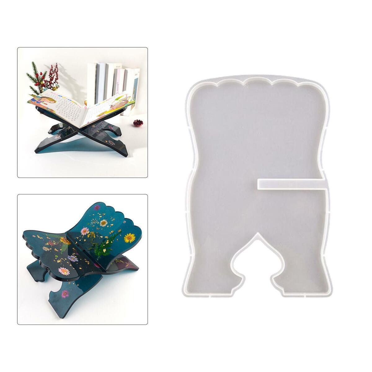 Reading Book Stand Silicone Mold Crafting Handmade Cookbook Stand Mould