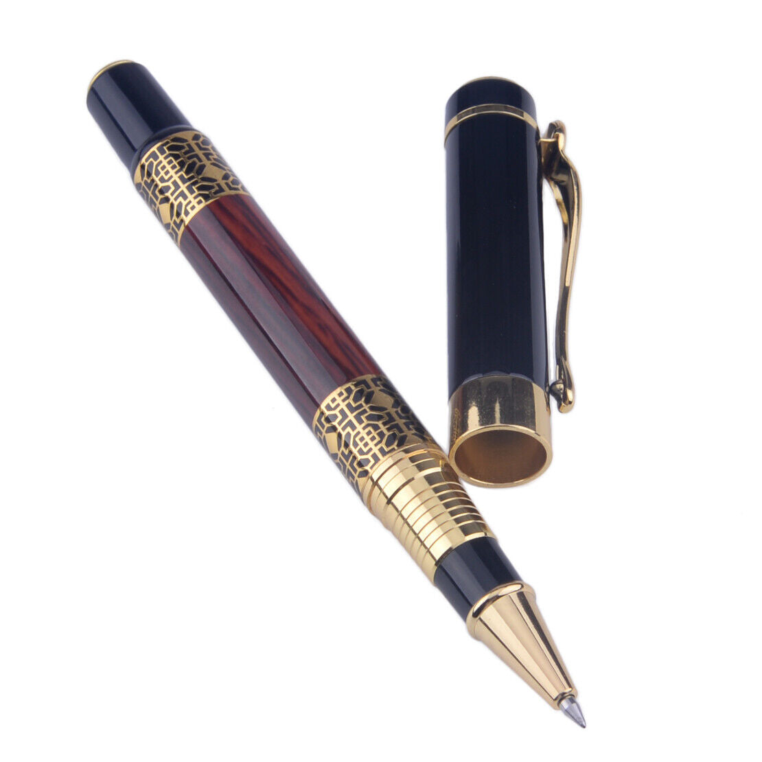 Mahogany Paint Medium Nib Roller Ball Pen Collection ld