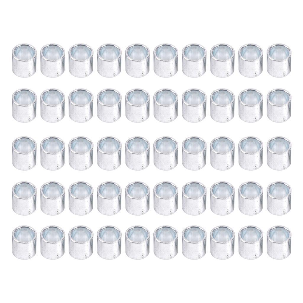 50x Aluminum 10mm Skate/Skateboard Bearing Spacers Durable Skate Scooter Washer