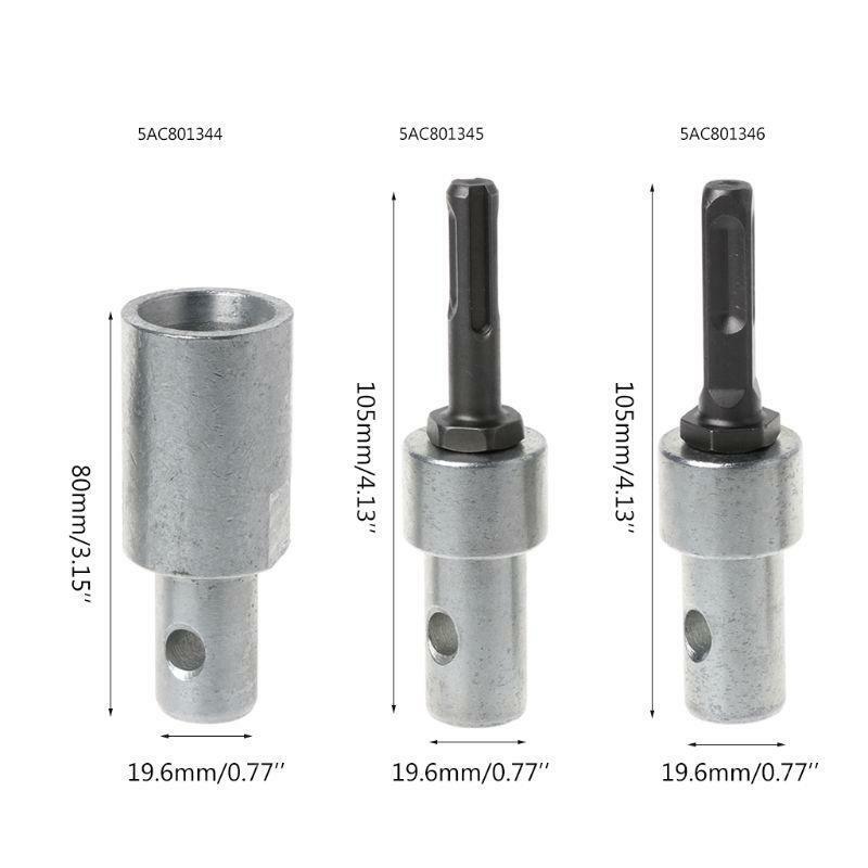 4 Square Pits Drill Bit Adapter For Electric Hammer Convert to Earth Auger Head