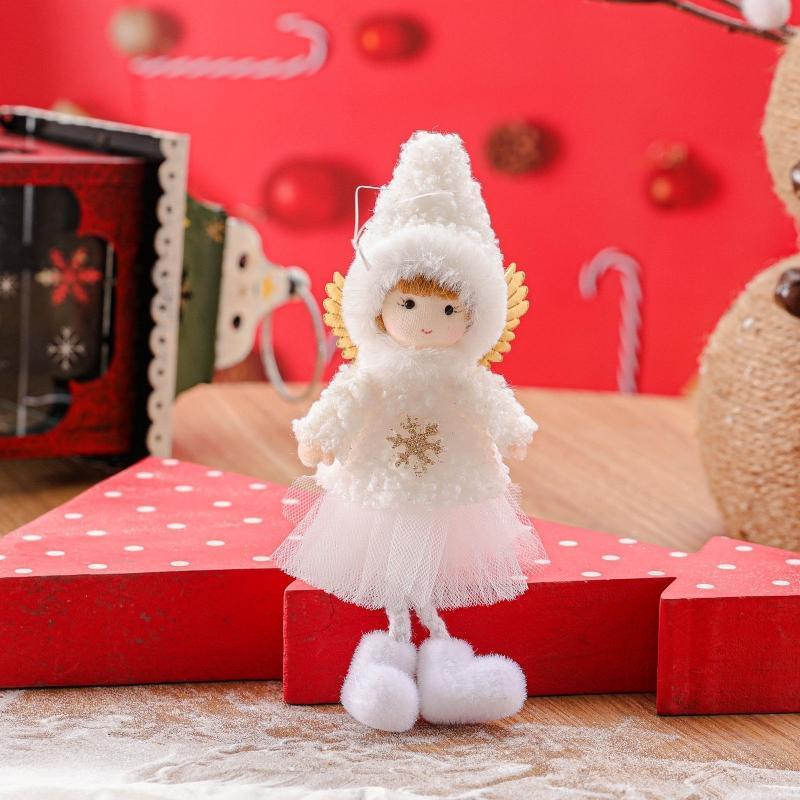 Long Legs Angel Christmas Tree Pendant Creative Crafts  Party Background Decor