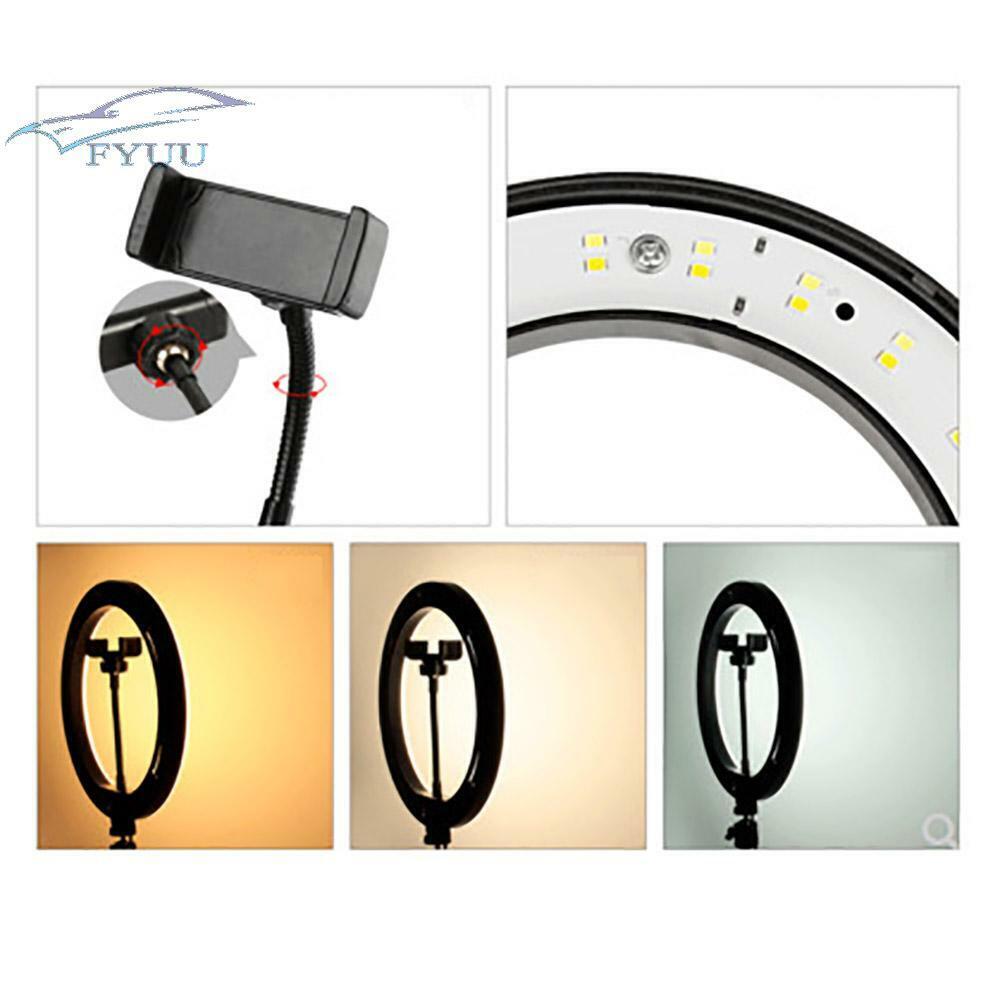 For Video Live Streaming Makeup Selfie 10 inch USB Plug Ring Light 3 Light Modes