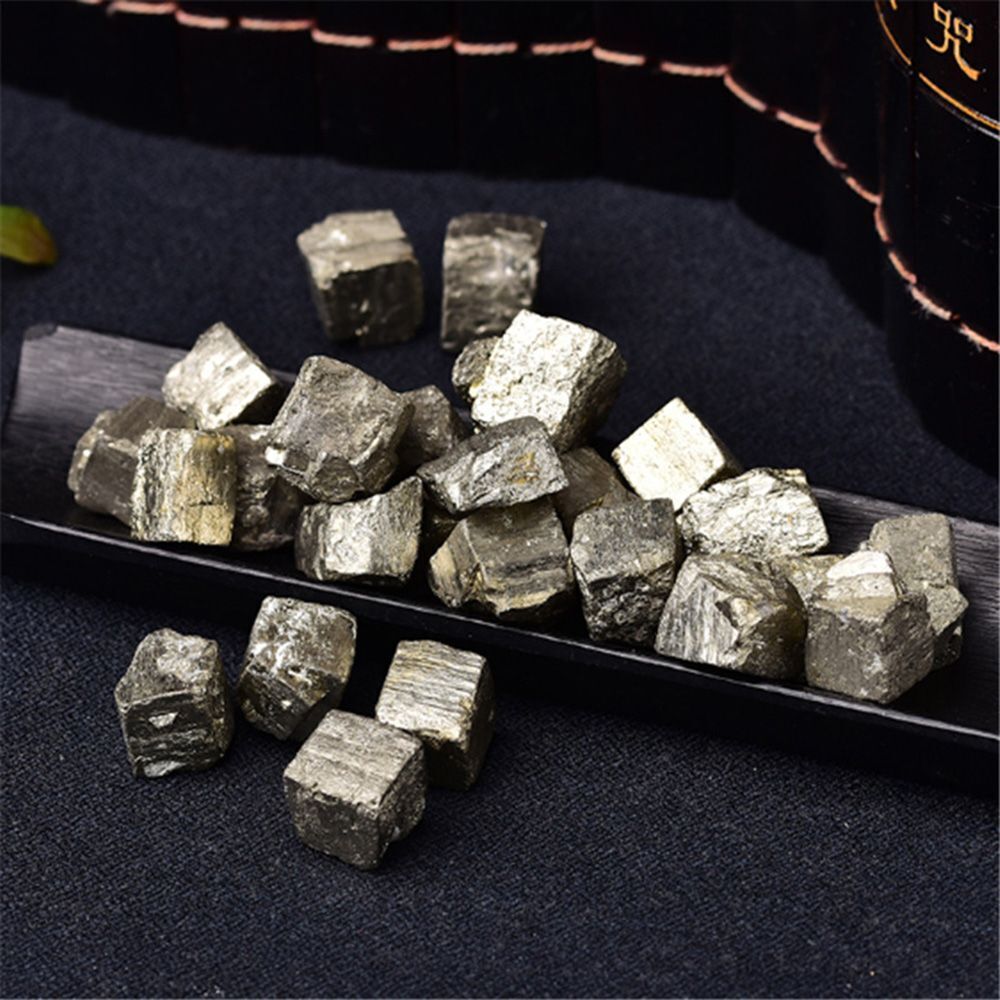 Iron Handcraft Crystal Rough Quartz Natural Pyrite Irregular Ore Gem Ornaments