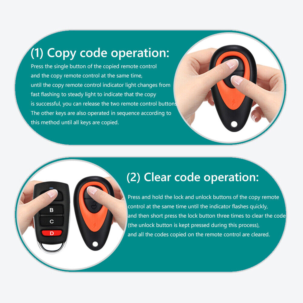 Universal Smart Copy Remote Controller Cloning Learning Code Key (315MHz)